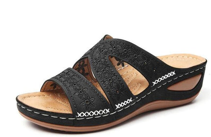 Women'S Sandals Open Toe Summer Women Flats Shoes Female Lightweight Woman Wedges Sandals Ladies Sandals Big Size