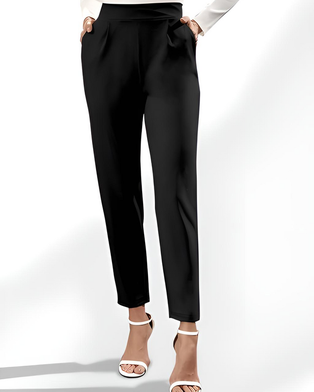 High Waist Straight Pants with Pockets - Hey Love Boutique