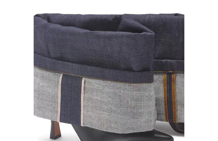 Women's denim color block pointed toe high heel short boots sexy trouser boots