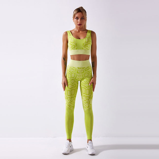 Sexy Seamless High Waist Set