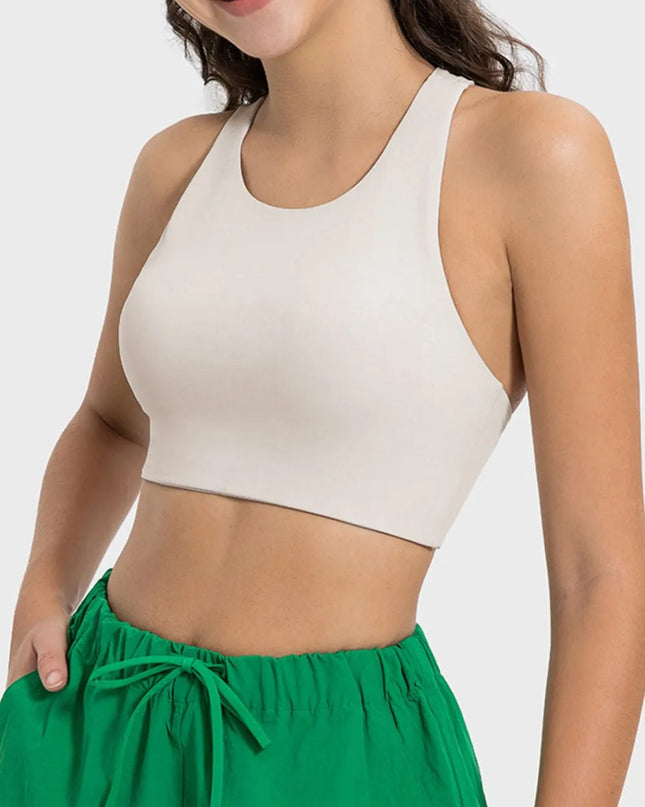 Cutout Round Neck Active Tank