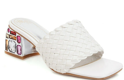 Slide Low Heels Casual Knitted Beach Women's Slipper Large Size 48