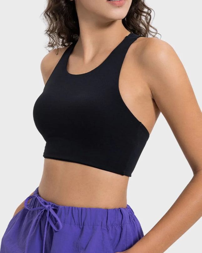 Cutout Round Neck Active Tank