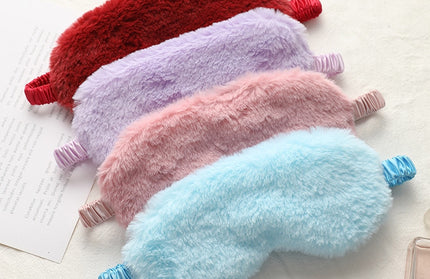Sleeping Mask Sleeping Blindfold Soft Plush Eye Masks Cute Love Cloud Eye Cover Rabbit Plush Mask Eyepatch Nap Health Eye Cover