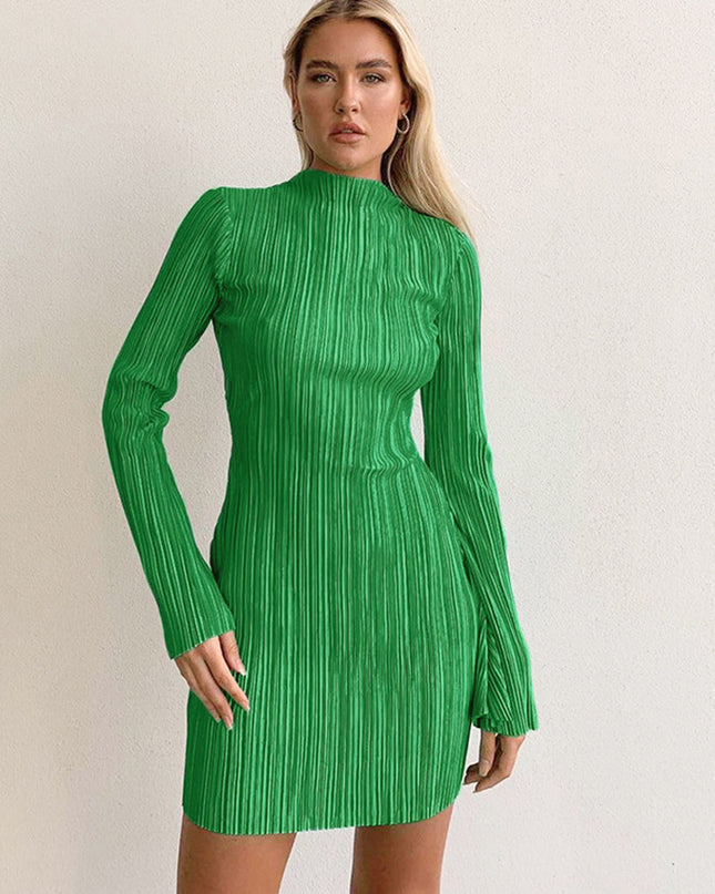 Sexy Pleated Slim Hip Dress