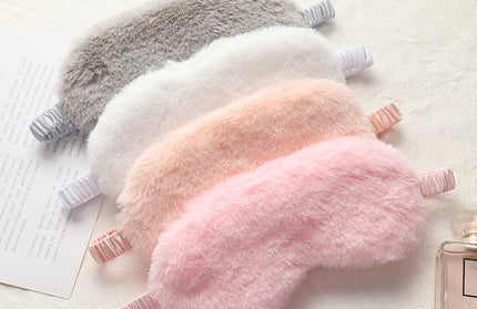Sleeping Mask Sleeping Blindfold Soft Plush Eye Masks Cute Love Cloud Eye Cover Rabbit Plush Mask Eyepatch Nap Health Eye Cover