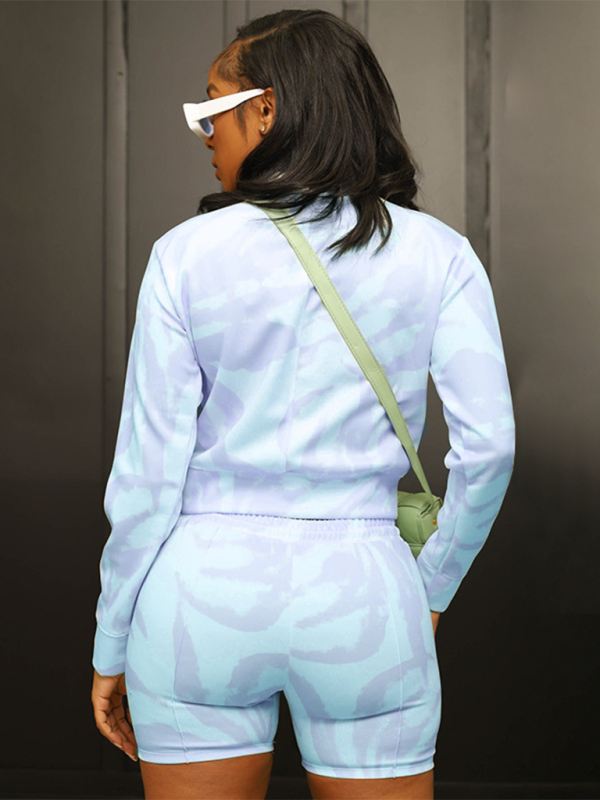 Tie-Dye Printing Pullover 2 Pcs Set