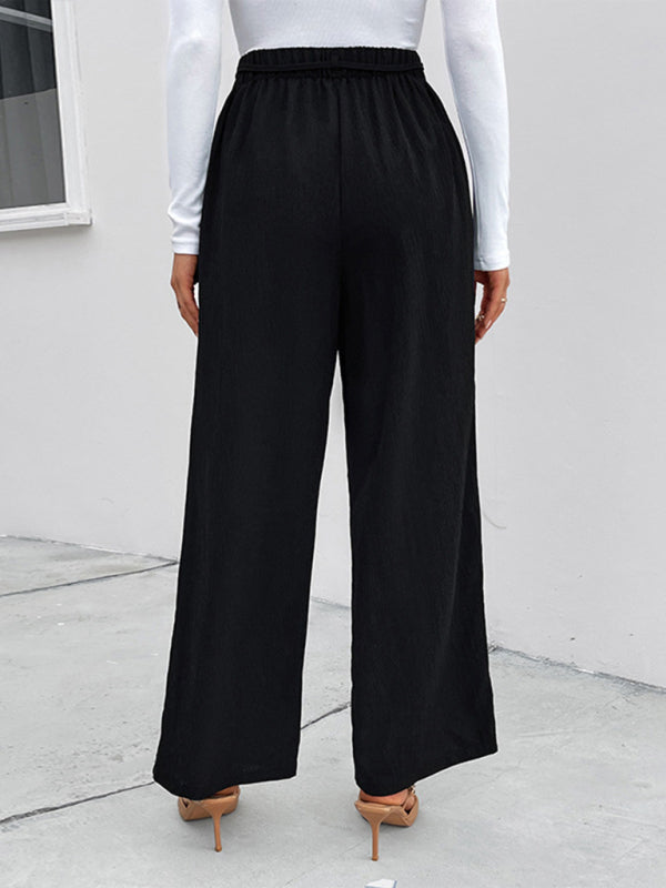 High Waist Loose Fit Wide Leg Pants