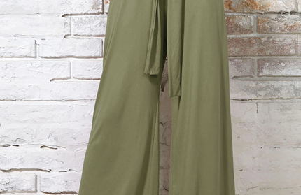 Solid color drapey wide-leg pants, casual and versatile, soft and comfortable yoga pants