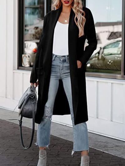 Open Front Coat - Hey Love Boutique