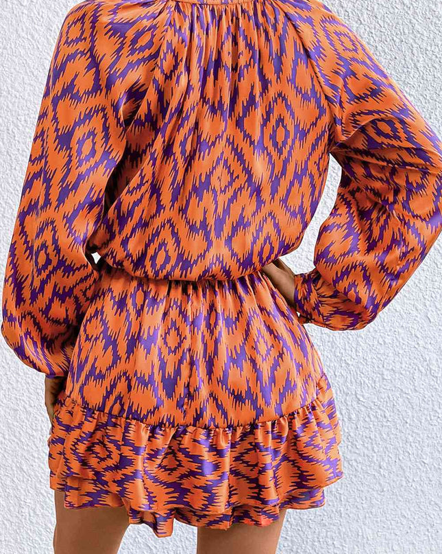 Geometric Notched Neck Romper