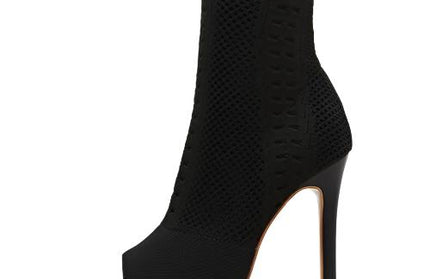 Elastic Knit Sock Boots