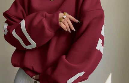 Printed Thickened Versatile Sweater