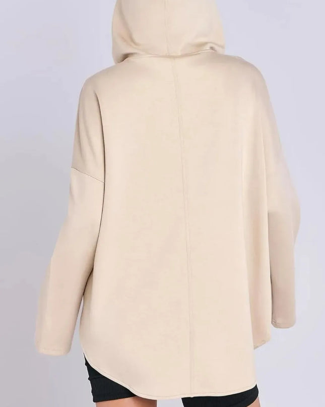 Quarter Zip Long Sleeve Hoodie