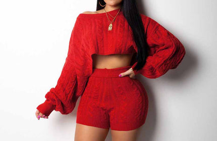 Sexy Knit Sweater Matching Sets