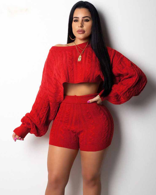 Sexy Knit Sweater Matching Sets