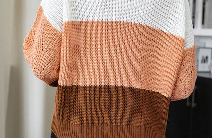 Pullover V-neck Cut out Long Sleeve Sweater - Hey Love Boutique