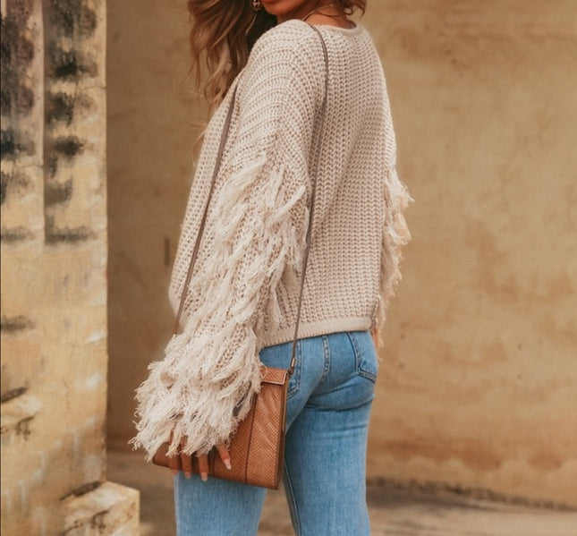 Pullover Loose Sweater - Hey Love Boutique