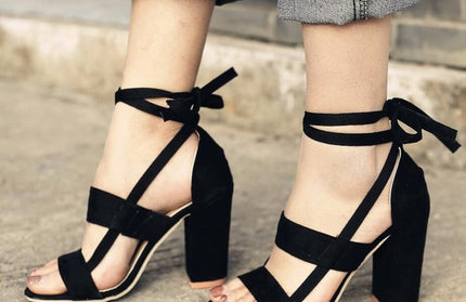 Cross Strap High Heels