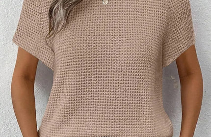 Knitted One Shoulder Sleeved Sweater