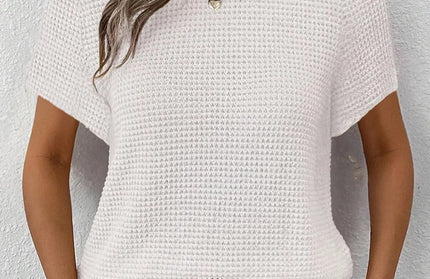 Knitted One Shoulder Sleeved Sweater