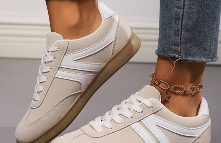Lace Up Flat Sneakers