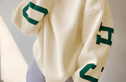 Printed Thickened Versatile Sweater