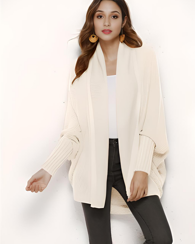 Open Front Batwing Sleeve Cardigan
