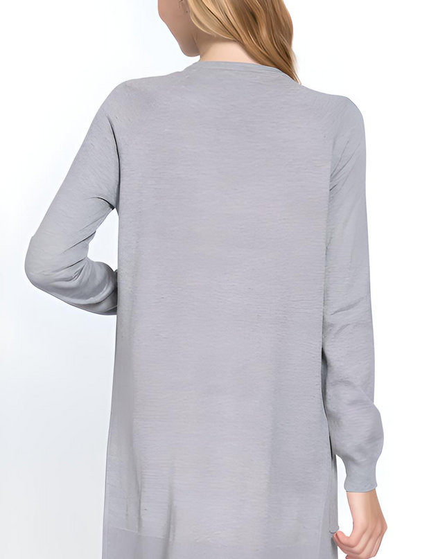 Open Front Long Sleeve Cardigan - Hey Love Boutique