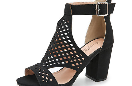 Fish Mouth Thick High Heels