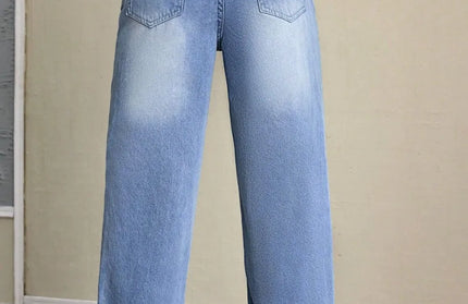 Washed High Waist Jeans