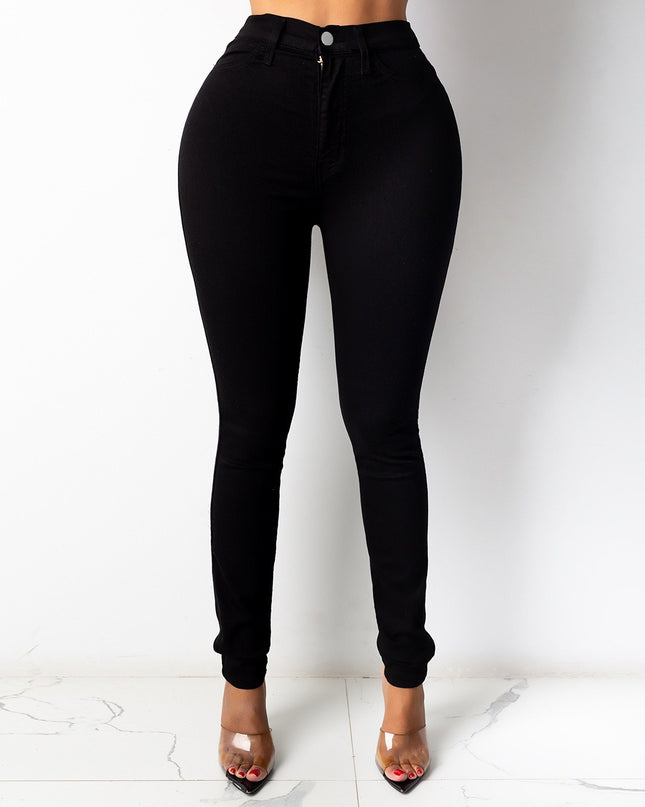 High Waist Thin Jeans