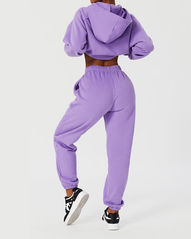 Hooded Loose Sport Sweater Set