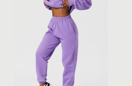 Hooded Loose Sport Sweater Set