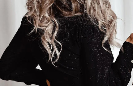 Glitter Long Sleeve Blouse