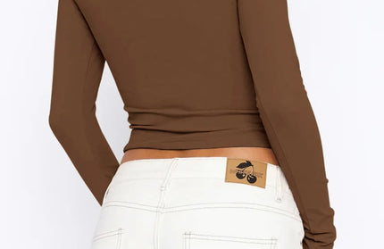 Button Down Long Sleeve Top