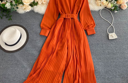 Wide Leg Long Pants Jumpsuit