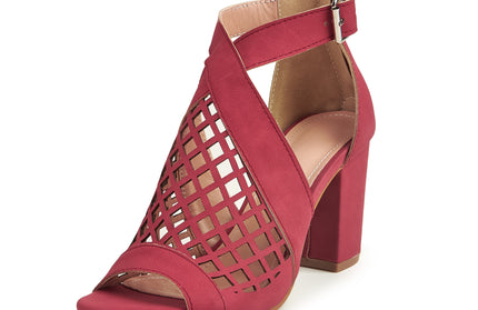 Fish Mouth Chunky Heels - Hey Love Boutique