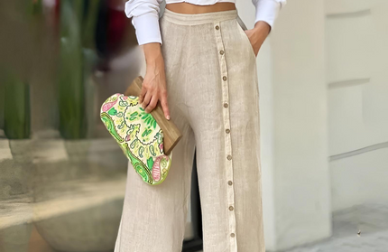Lapel Loose Pants Set - Hey Love Boutique