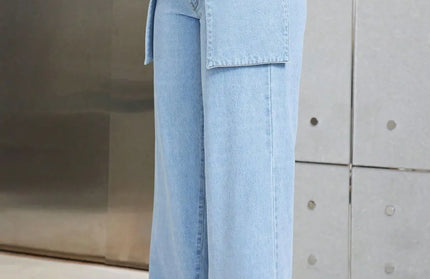Wide Leg Jeans with Pockets
