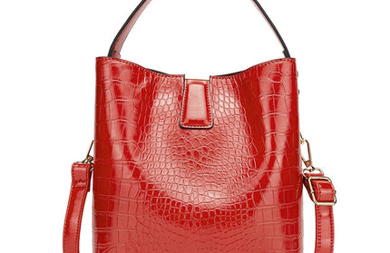 Crocodile Pattern Bucket Bags