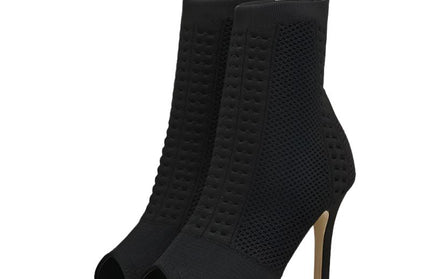 Elastic Knit Sock Boots