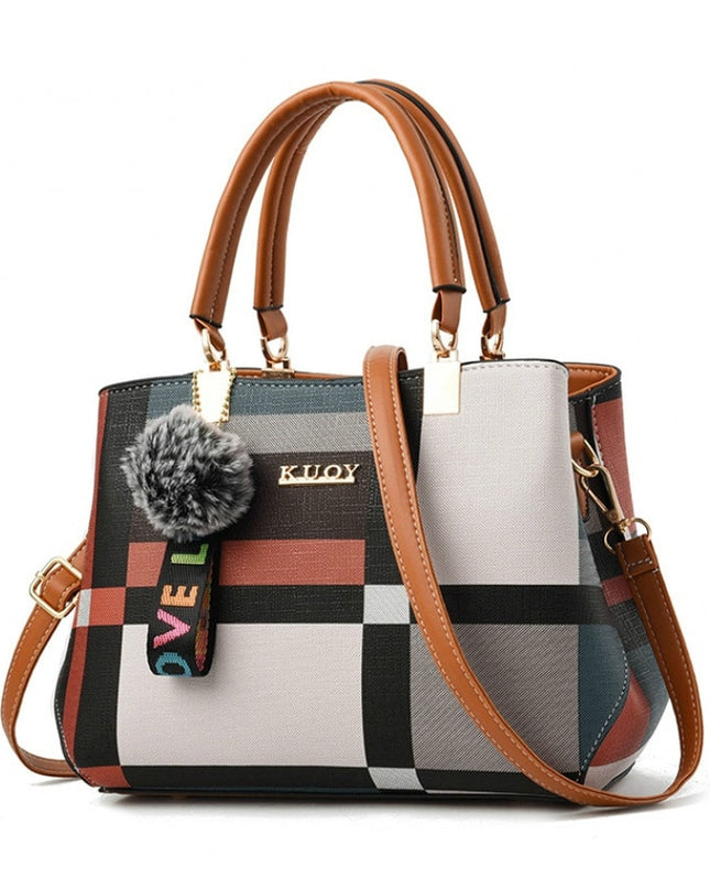 Plaid Stitching Wild Crossbody Bags