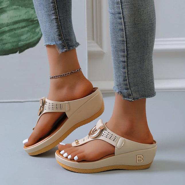 Beach Flip-Flops Wedge Sandals