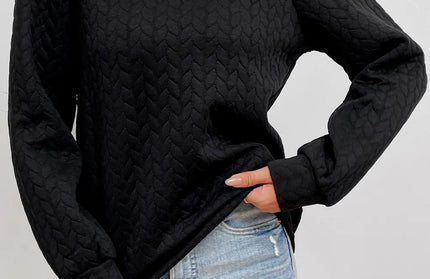 Texture Long Sleeve Sweater