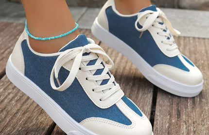 Contrast Lace Up Sneakers