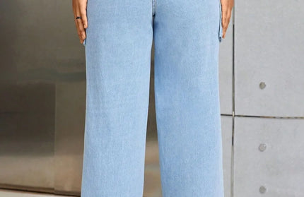 Wide Leg Jeans with Pockets