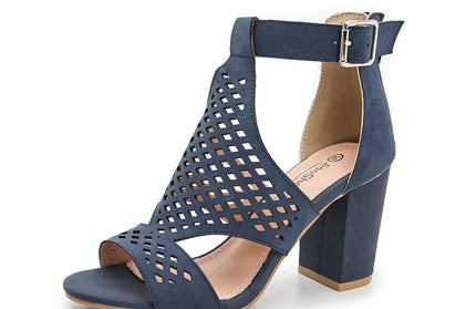 Fish Mouth Thick High Heels