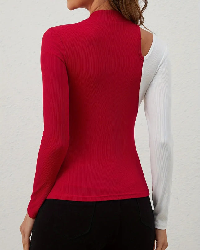Cut Out Long Sleeved Shirt