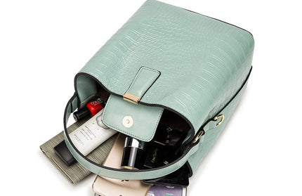 Crocodile Pattern Bucket Bags